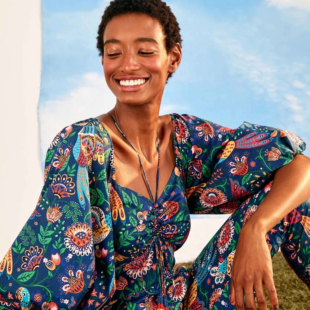 FarmRio New Small Cropped Pant Romper Originally $220 now $110